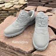 Туфли из бетона, креативные горшки