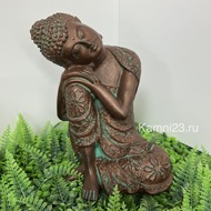 Будда сидящий садовый декор состаренная